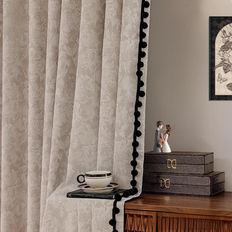Luxury Vintage Retro Chenille Heavy Drapes,Thermal Insulated full blackout Curtains,Free Rings & Hooks Included for Pinch Pleated Hanging, 2 Panels, Heavy Curtain, Home Decoration